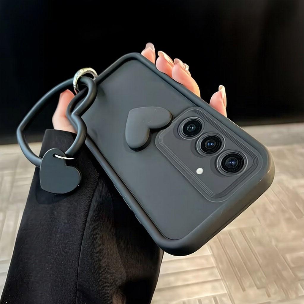 Cute 3D Love Heart+Bracelet Silicone Phone Case For Realme Note 80 70 70t 60 50 C85 C83 C75 C71 C67 C65 C63 C61 C55 C53 C51 C35
