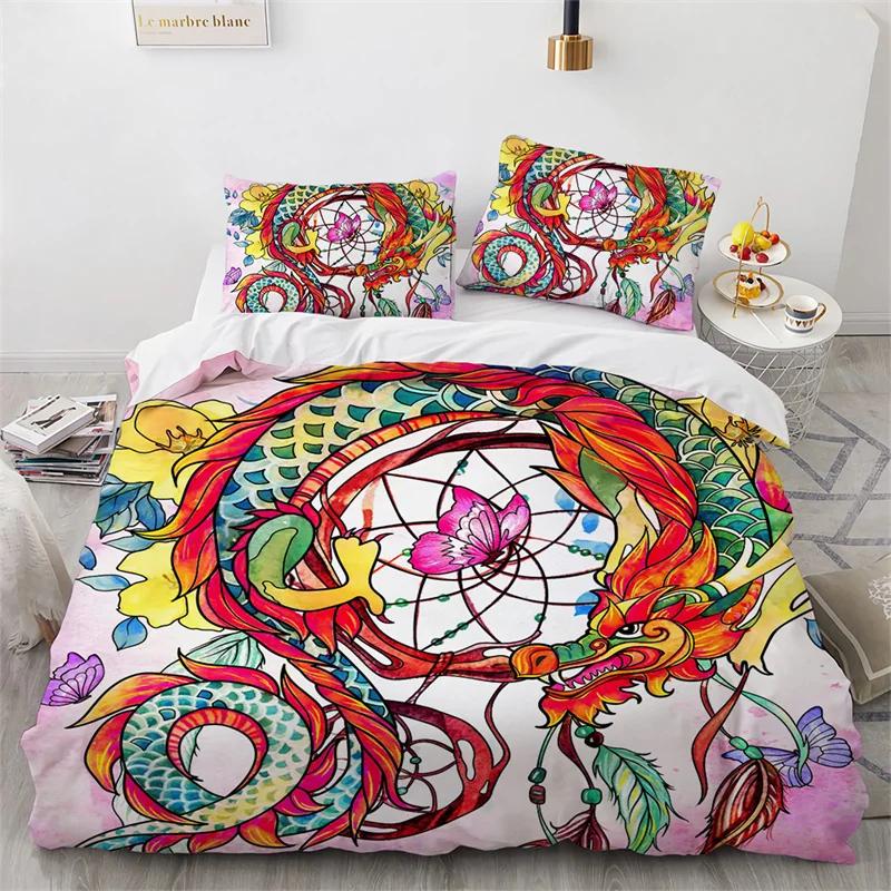 3D Animal Duvet Cover Microfiber Wolf Fox Elk Bedding Set Wild Animals Comforter Cover King Queen For Teen Adults Bedroom Decor