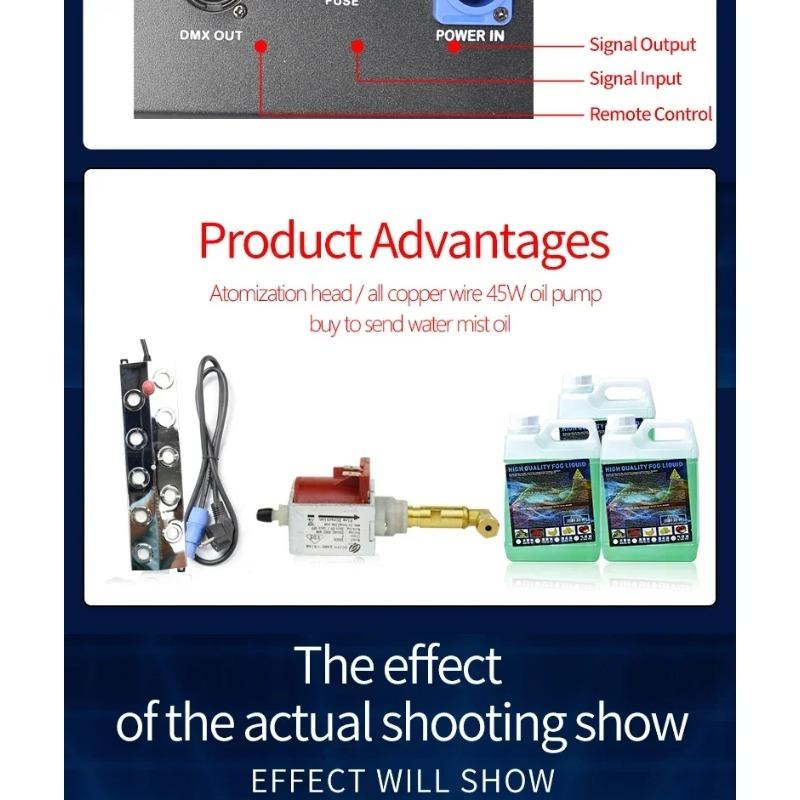 NEW 5000W Stage Water Low Lying Fog Machine & 2000W Dry Ice Fog Sprayer - Professional Scenic Effect for DJ, Disco, Club, Bar & Wedding Party