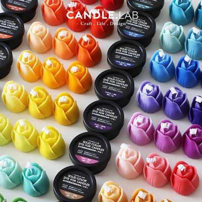 Краситель высокой концентрации для ароматических свечей для изготовления свечей из сои, пчелиного воска, парафина и геля своими руками