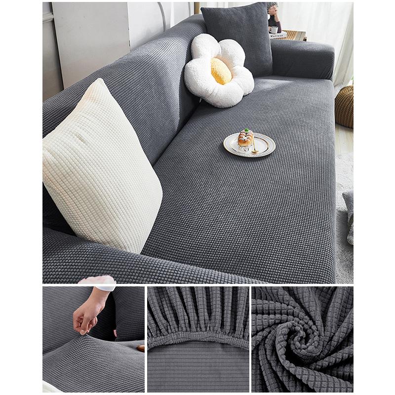Эластичный жаккардовый чехол для дивана, эластичный чехол для дивана, секционный L-образный чехол для дивана, угловой чехол для гостиной, 1/2/3/4 сиденья