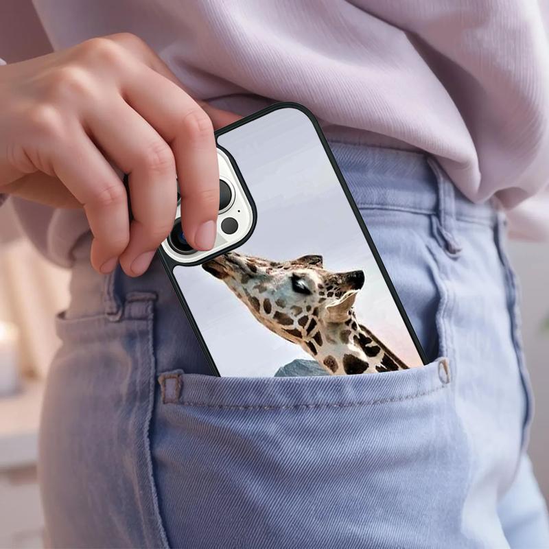 Милый африканский жираф Животное Чехол для телефона Для iPhone 17 Air 15 16e 14 13 Pro Max Coque 12 11 Pro Max PLUS чехол