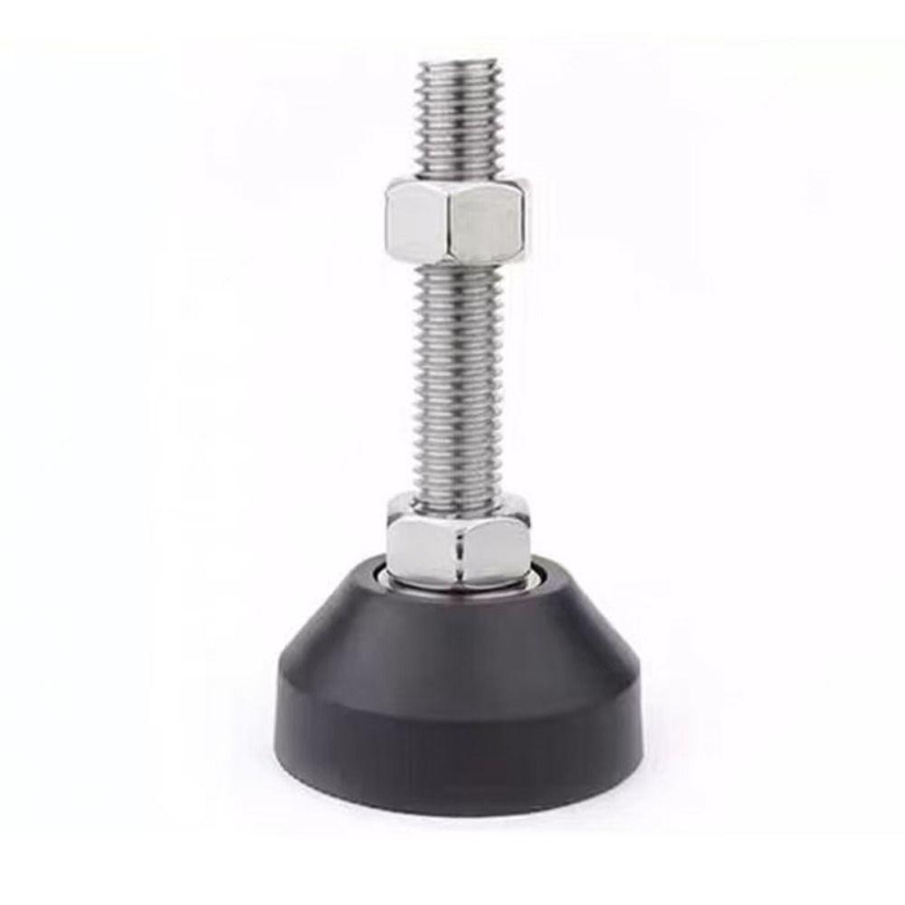 1Pcs 304 Stainless Steel Screw Adjustable Leveling Feet Nylon Base Support Pad Factory Use
