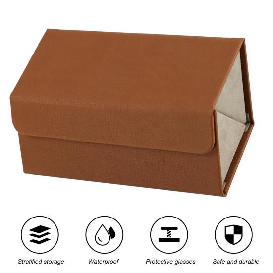 Коробка для хранения очков с металлическими защелками, несколько отделений, однотонный дизайн, органайзер для солнцезащитных очков, кейс для хранения ювелирных изделий