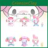 Uniform Maid 6pcs Melody Pvc Toy Model Desktop Decoration Child Christmas Gift
