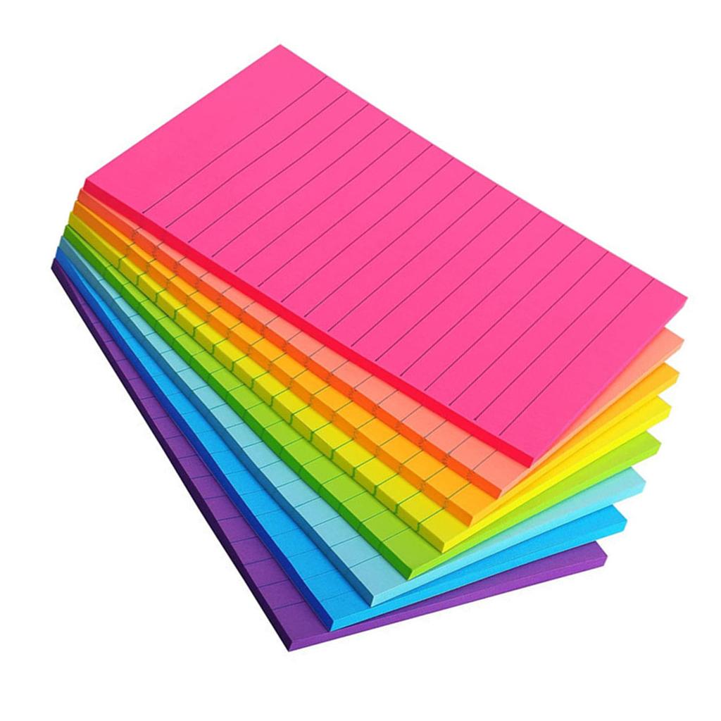 Липкие заметки 100 X 150 мм 45 блоков 6 цветов прочные самоклеящиеся блокноты для заметок