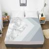 Наматрасник, простыня на резинке, простыни, постельное белье, простыня размера Queen King, 90/160X200 см, мраморная геометрия