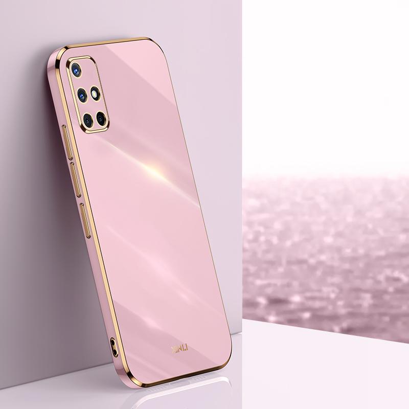 Для Samsung Galaxy A51 4G Чехол Роскошный Квадратный Гальванизированный SM-A515F, SM-A515F/DSN Чехол для телефона Ударопрочная Силиконовая Задняя Крышка Fundas