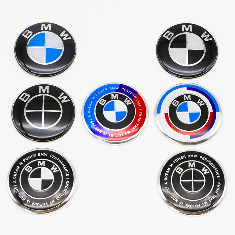 LKCW9 4.5cm Steering Wheel Emblem Sticker Steering Wheel Center Sticker For BMW E46 E90 F30 F20 F10 G20 G30 X1 X3 X5 M Interior Logo