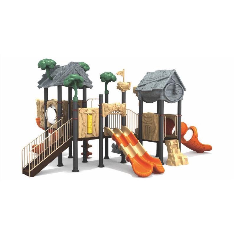 Indoor and Outdoor Playground Swing Set with Slide and Climbing Features for Kindergarten