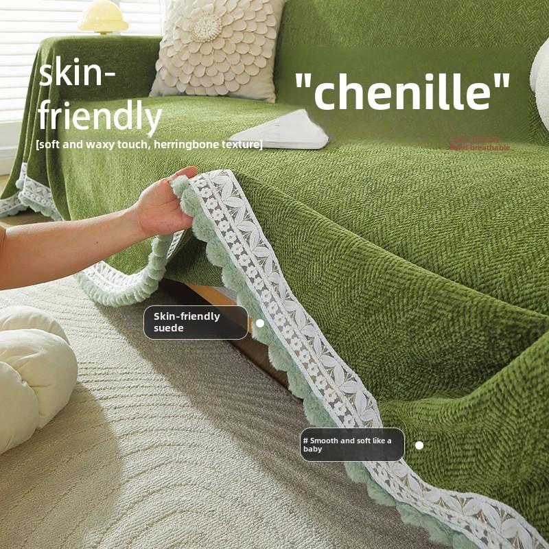 Bohemia Chenille Sofa Blankets Outdoor Camping Picnic Large Sofa Blanket Leisure Beach Towel Travel Rug Tassels Linen Home Decor