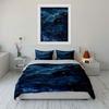 Blue galaxy with stars. Bedding sets Duvet cover sets Duvet covers Pillowcases(1*Duvet Cover 2*Pillowcases without duvet insert)