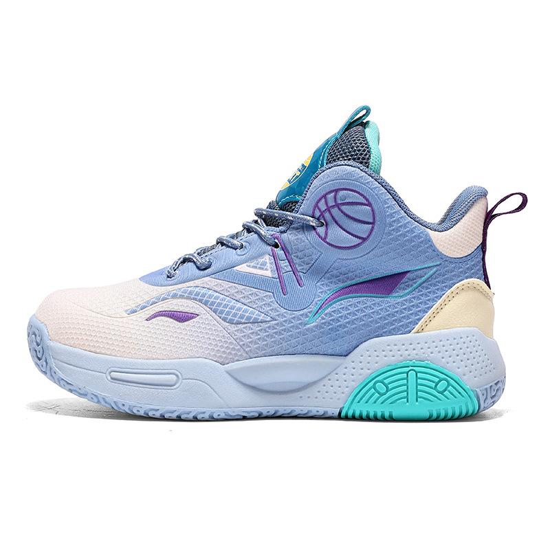 Детские баскетбольные кроссовки 2025 весна новые мальчиковые сетчатые дышащие спортивные кроссовки для детей среднего и старшего возраста для соревнований и тренировок тренд