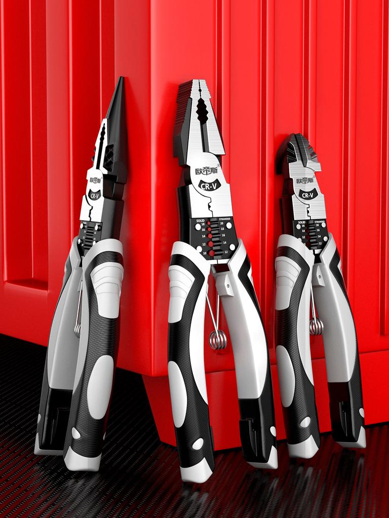 Плоскогубцы для обжима проводов, многофункциональные кусачки для зачистки проводов, наборы щипцов-щипцов для электриков с диагональными игольчатыми носами