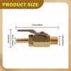 Brass Shut Off Valve Professional,Sturdy,Brew Making Accessory Beer CO2 Regulator