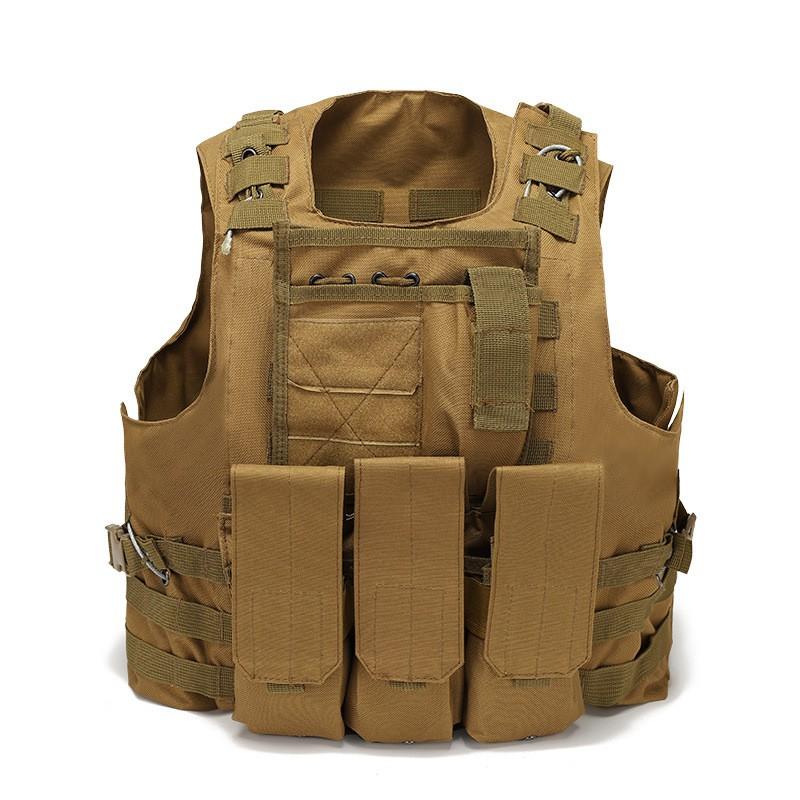 Tactical Breathable Cycling Vest Outdoor Protective Gear CS Training Molle Camouflage Jersey