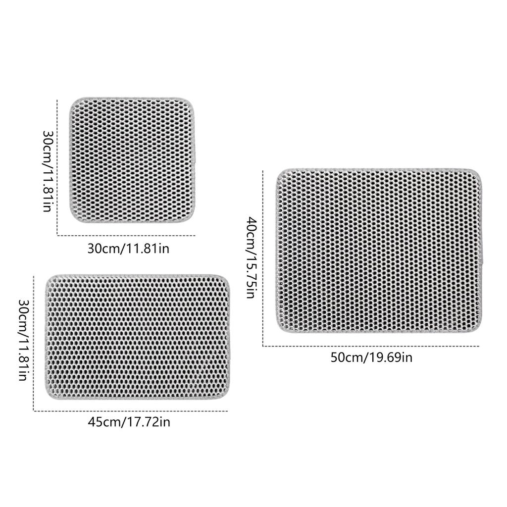 Водонепроницаемый коврик для кошачьего туалета из ЭВА, коврик-ловушка для кошачьего туалета в помещении, нескользящее дно, меньше отходов