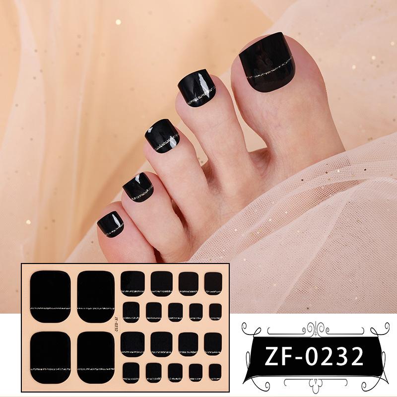 New Foot Stickers, Nail Art Stickers, Waterproof Onion Powder 5D Imitation Diamond Toenail Stickers