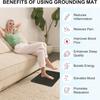 Grounding Mat Earthing Sheets for Bed with Cord Universal Improved Sleep Anxiety Inflammation Relief and Energy Boost 40x60cm