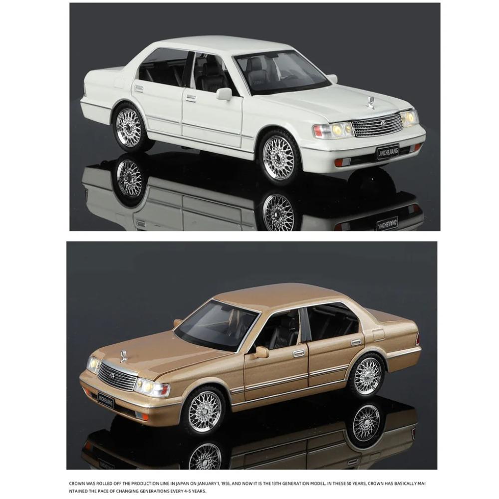1/32 Toyota Crown 133 JZS133 Сплав Классическая Модель Старого Автомобиля Литой Металл Ретро Автомобиль Модель Автомобиля Звуковая и Световая Симуляция Детская Игрушка Подарок