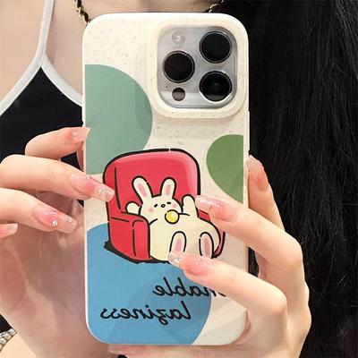 Силиконовый чехол Zhitai Cartoon для iPhone 15 Pro Max, 16 Pro и Apple 14/13/11