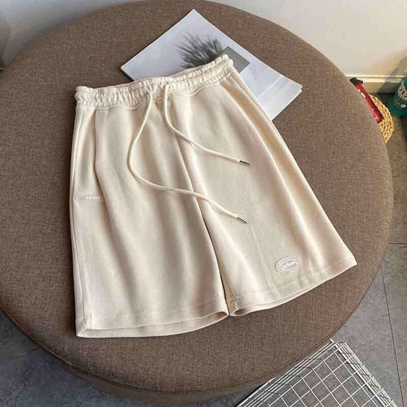 Шорты с высокой талией и застежкой на пять точек, женские модные широкие брюки, утягивающие брюки, свободные спортивные повседневные брюки, средние брюки