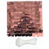 Мерцающий настенный фон 30x30 см, квадратная настенная панель с блестками, активируемая ветром, декоративный фон