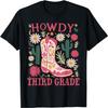 Винтажная футболка Howdy Снова в школу Третий класс Вестерн Ковбой