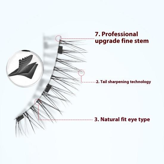 1 набор магнитных ресниц с пинцетом, естественно выглядящие магнитные накладные ресницы с аппликатором, инструменты для макияжа глаз для женщин и девочек