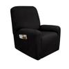 1 2 3 Seat Stretch Sectional Recliner Sofa Slipcover Soft Washable Furniture Protector Couch Cover with Elastic Bottom