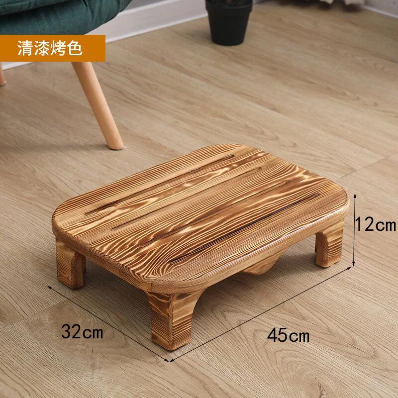 Деревянный табурет, низкая подставка для ног, офис, гостиная, подставка для ног, нескользящий детский табурет, деревянные табуреты для обуви, дом
