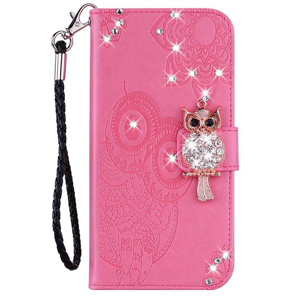 For Xiaomi Redmi Note 13 5G Leather Phone Case Flip Wallet Cover Shiny Rhinestone