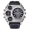 Men's Luxury Sport Watch with Large Dial, Compass, and Quartz Movement