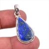 Натуральный лазурит, драгоценный камень 925 пробы, стерлинговое серебро, подарочная подвеска, 1,50 дюйма, K6E92