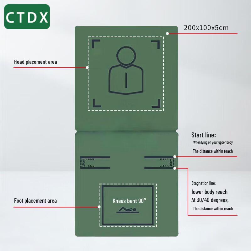 Коврик CTDX для тренировки мышц пресса и выполнения скручиваний