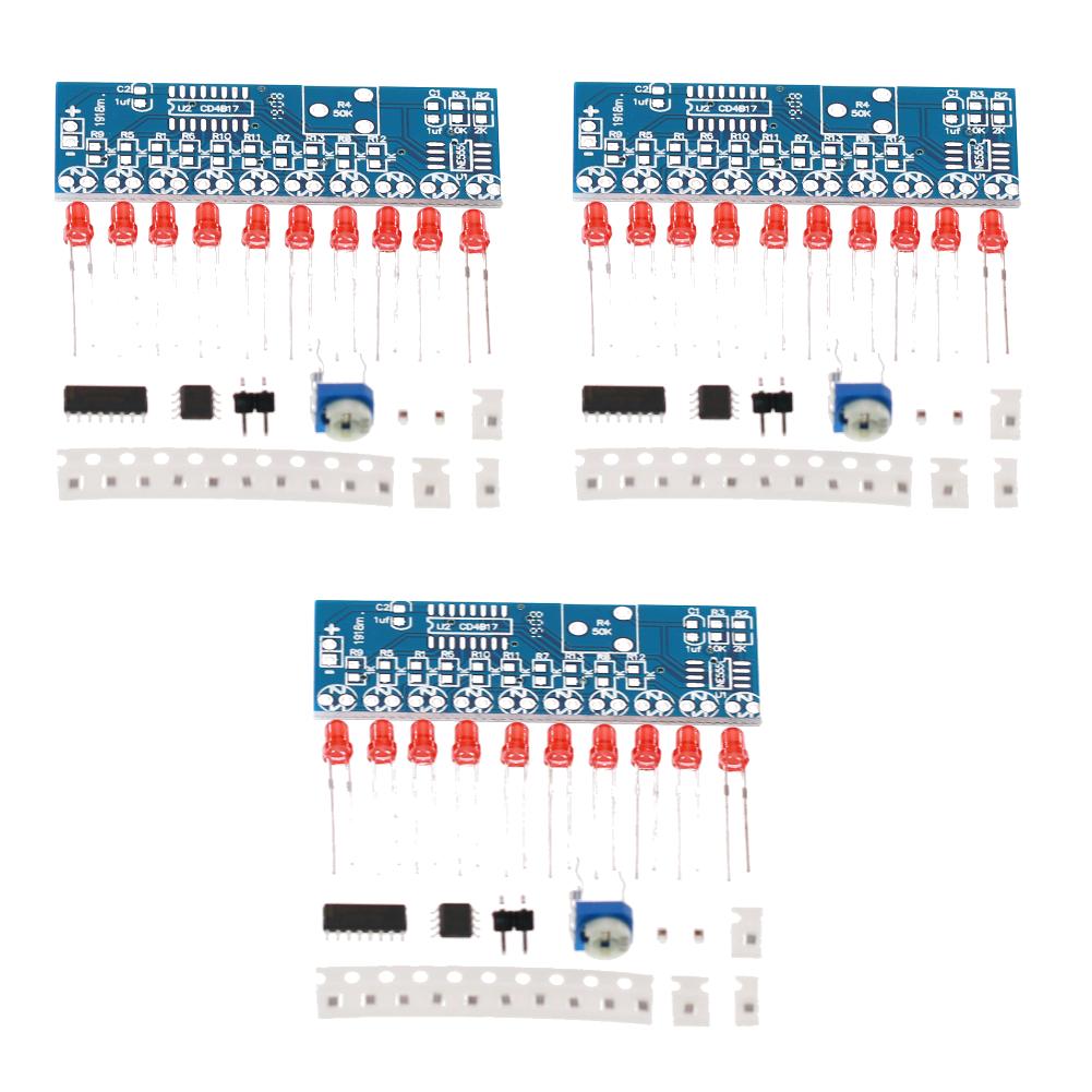 5-1 шт. DIY светодиодный мигающий световой комплект NE555 CD4017 2,5-14,5 В SMD набор для практики пайки светодиодный мигающий световой комплект DIY