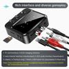 Bluetooth Audio Transmitter and Receiver 2-in-1 Adapter, Double Hair, Double Receipt, One Drag and Two, with TF Card Playback