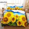 Подсолнух Queen Постельное белье Пододеяльник Постельное белье с цифровой печатью Постельное белье King Size Постельное белье