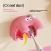 Wall Mounted Toothbrush Holder Self Adhesive Dustproof Toothbrush Organizer Multifunction Toothbrush Head Protective Cover