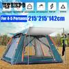 4-5 Person Automatic Tents Waterproof Camping Hiking Tent Large Family Tent Portable Anti-UV Multi-purpose Rainproof Breathable Outdoor Sports