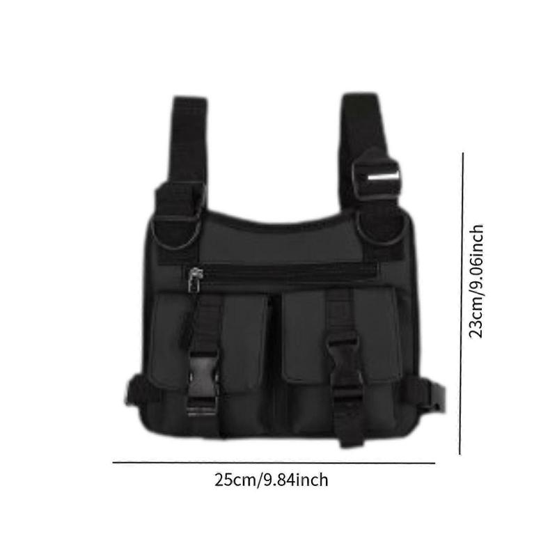 Workwear Backpack Utility Multipurpose Vest Bag for Camping Climbing Cycling Blue