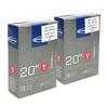 SCHWALBE (Швальбе) [Оригинальные] Камеры для 20x1.10/1.50 и 20x11/8 (406) Клапаны Presta 40 мм, 6SV (Набор из 2)