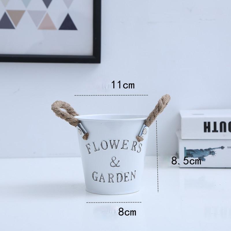1 шт. ретро железо креативные буквы декоративное ведро для цветов коррозионностойкая металлическая трава для искусственных растений