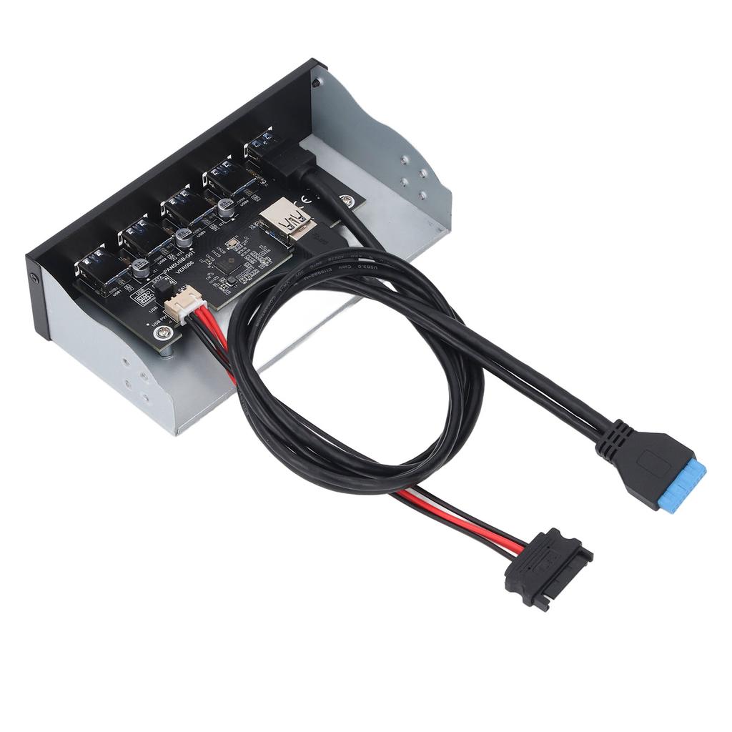 Front Panel USB Hub 5xUSB3.2 GEN1 19 Pin 5.25 Inch Optical Drive Front Panel for WIN7 8 10 2003 for OS X for LINUX