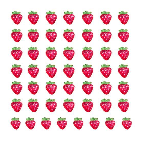 50 шт. подвески для дизайна ногтей из фруктовой смолы подвески для дизайна ногтей Kawaii вишня клубника лимон арбуз виноград персик DIY аксессуары для поделок