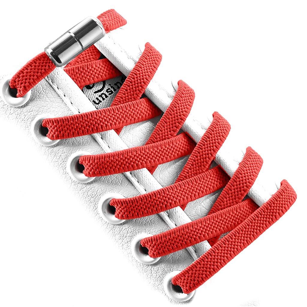Эластичные шнурки для обуви без завязок с замком, без завязок, один размер подходит для всех детей и взрослых, спортивные плоские шнурки