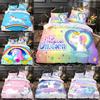 Magical Unicorn Bedding Sets Quilt Bed Cover Comforter Duvet Cover Pillow Case 2-3 Pieces Sets Kids Adult Bedroom Decoration