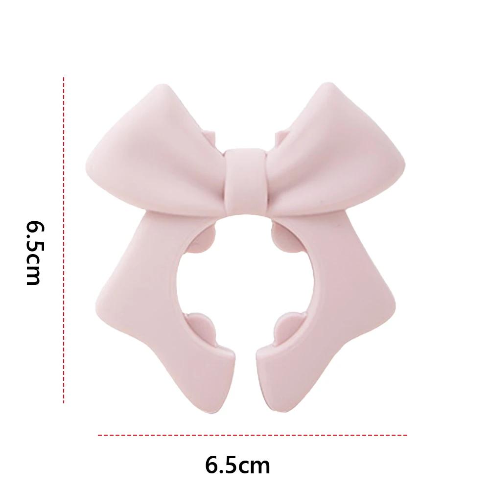 2Pcs Silicone Spoon Holder Bow Heat-Resistant Anti-Scalding Utensil Holder Bow Spill Stopper for Spoon Cooking Utensil Kitchen