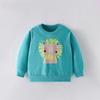 Детский свитер осень и зима новый круглый вырез рубашка европейский и американский детский повседневный длинный рукав осенний топ в стиле вестерн