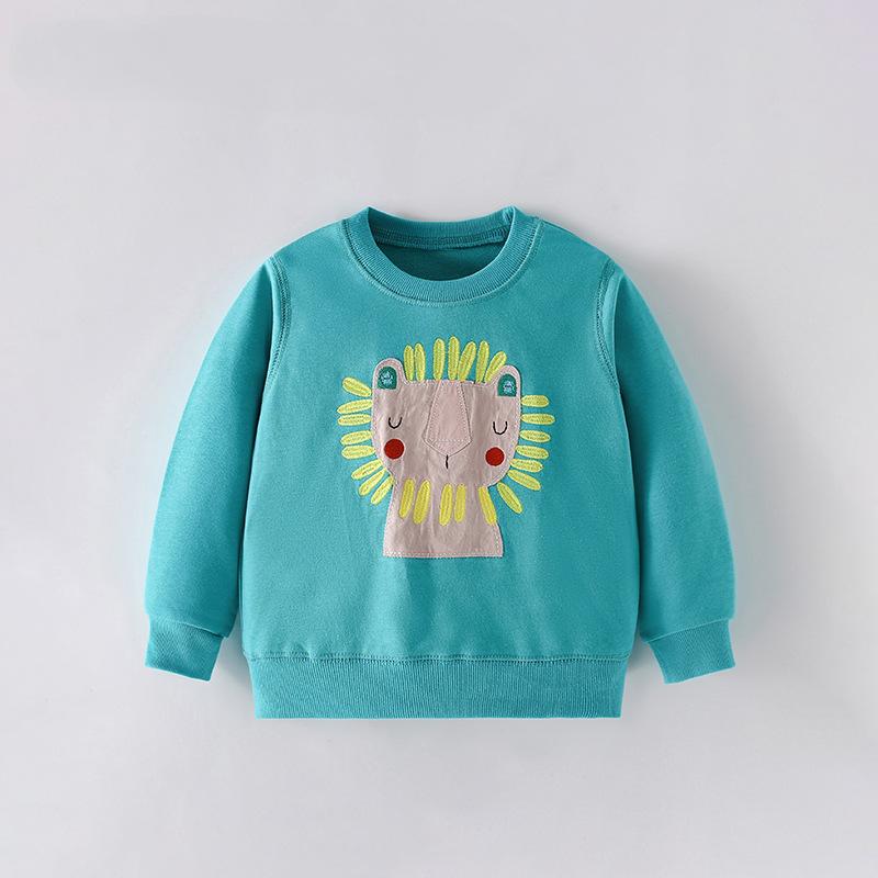 Детский свитер осень и зима новый круглый вырез рубашка европейский и американский детский повседневный длинный рукав осенний топ в стиле вестерн